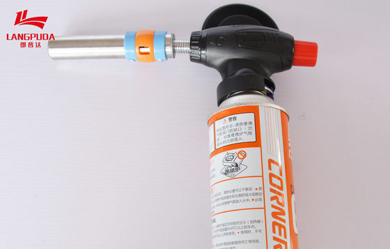 Lanciafiamme elettrici del metallo 24cm, torcia riutilizzabile del gas del butano della cucina